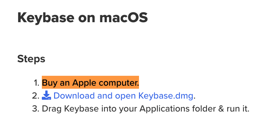 "Buy an apple computer"