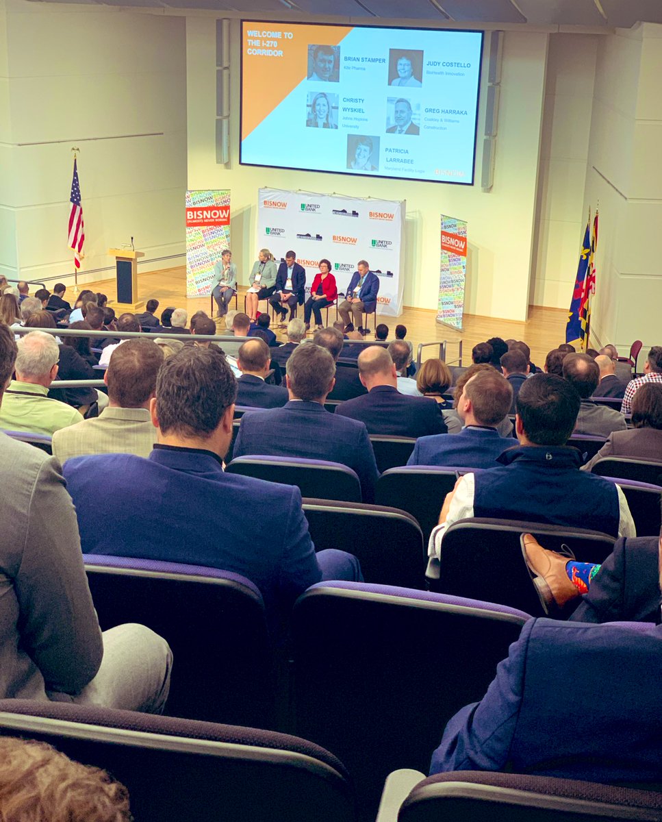 highrockstudios's tweet photo. “So many things start with one good idea, a passionate team, and a business community that supports them...” @cwyskiel Great @BisnowDC event on growth of I-270 corridor! #biohealthmarketing #biotechmarketing #kitepharma #lifesciencesmarketing https://t.co/U0Ek5246dR