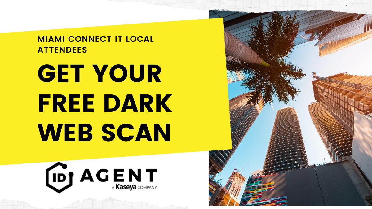 ID_Agent's tweet image. Good morning Miami! We&apos;re ready for a great day at the final #ConnectITLocal of 2019. Stop by our booth to discuss the results of your FREE #DarkWeb scan before you leave today &amp;amp; how these can impact your customers.