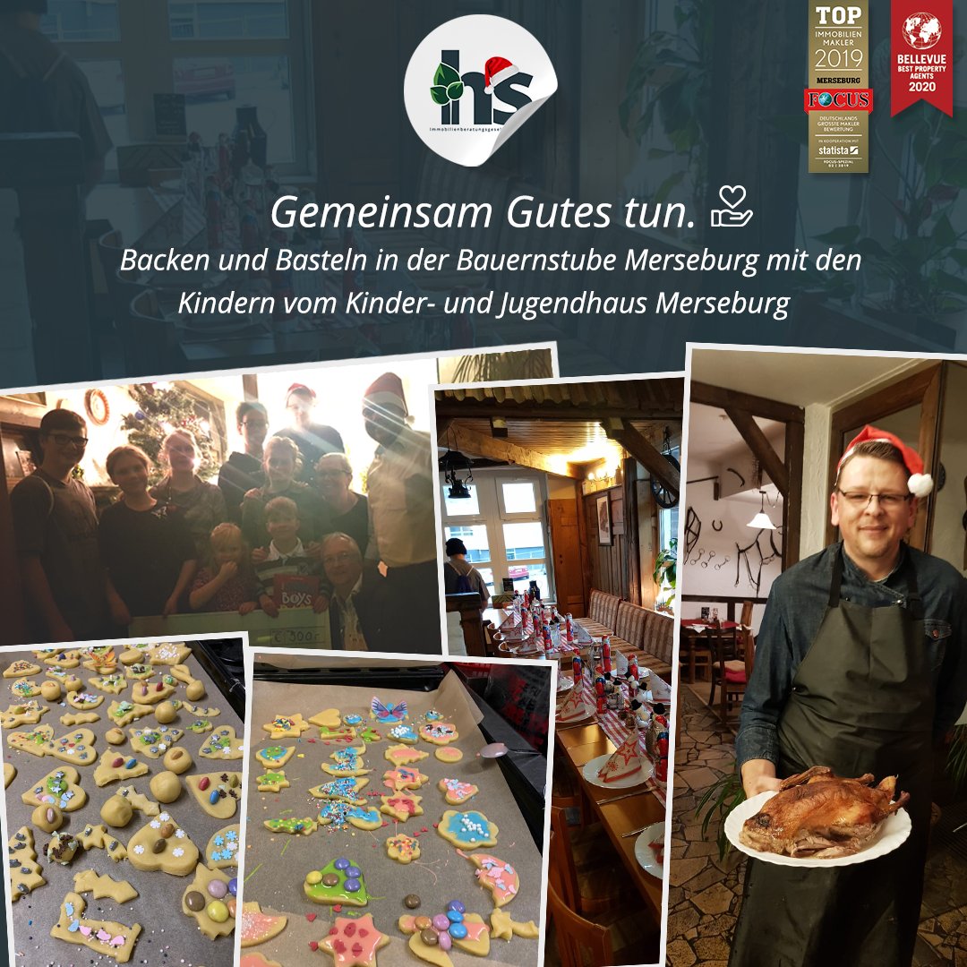 Am Sonntag haben wir gemeinsam mit der Zur Bauernstube 🍴 in Merseburg die "Höfische Weihnacht" 🎄🎅 gefeiert und Kinder vom Kinder- und Jugendhaus Merseburg eingeladen, um mit ihnen zu basteln und Weihnachtskekse 🍪 zu backen.