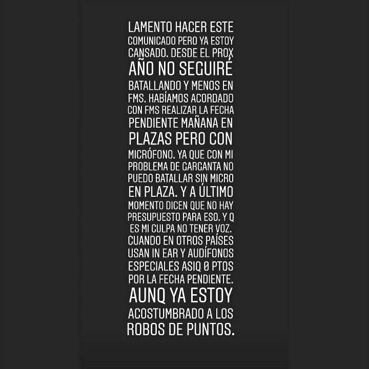 ¡Declaraciones de RICTO 🇨🇱 en su cuenta de Instagram!