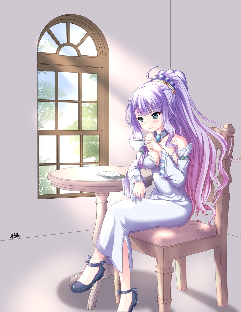 ひつじゆかり お絵描き初心者 プリシラ 優雅なひと時 あいミス あいりすミスティリア