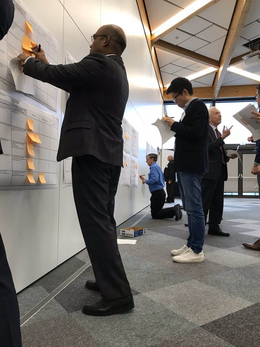 tim_minshall's tweet photo. Post-Its, people, pens, cake, .. all the essentials for successful #technologyroadmapping workshops at @HVM_Catapult @IfMCambridge #ukmf2019 #ukmanufacturingforum https://t.co/BwVJvSE40u