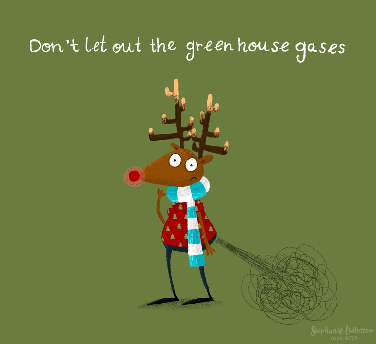 StephLidbetter's tweet photo. This Christmas season Adobe are asking people to create an e-card or meme inspired by climate change. Every card posted they will donate £3.50* to The Climate Group plus a donation every shares so join in and get sharing #cards4change #adobe 
 #illustration #illustrator https://t.co/C0VVdehl7B