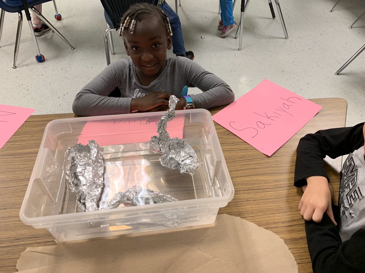 WagramWildcats's tweet photo. Our STEAM Lab is rocking! Our students were provided with aluminum foil! With their teams, they had to collaborate and design an aluminum foil boat that would float AND also hold plastic chips! Our Wildcats were put to the challenge! Check out our pictures! https://t.co/a8HvMpugsV