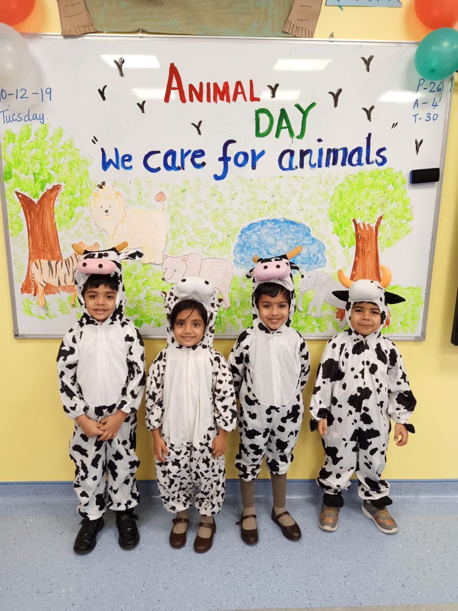 Our little Munchkins' of Kindergarten-1 celebrated 'Animal Day' today. It was an overwhelming  experience to see these young minds share their compassion and  love for animals.
