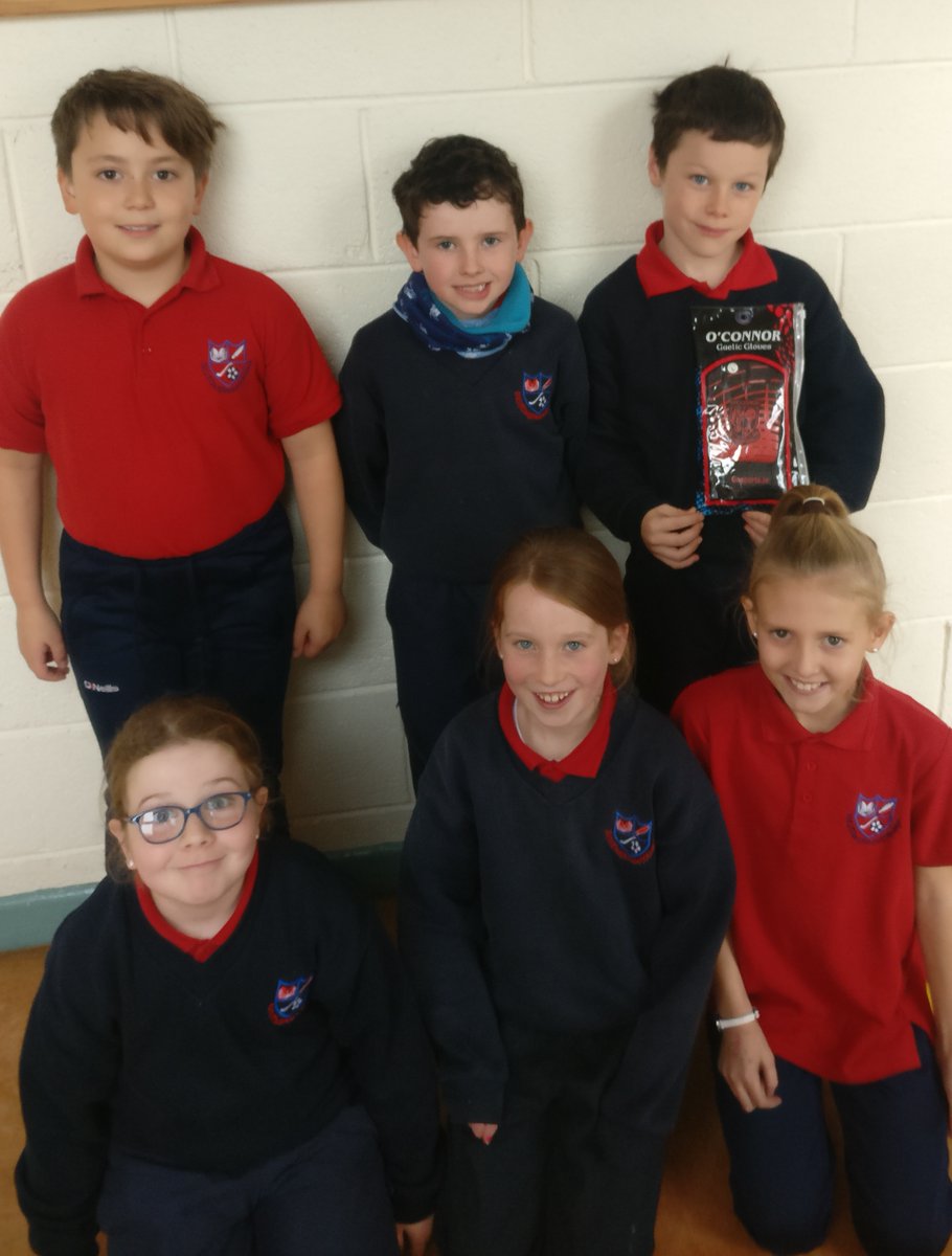 NewmarketNS's tweet photo. Congratulations to our Week 5 winners in our hurling Eliminator Skills Competition. These players are master handpassers and received prizes from the generous people at @GASportsIE. They have  bright futures ahead on the pitch no doubt! Well done! https://t.co/T2bLJfHV4P