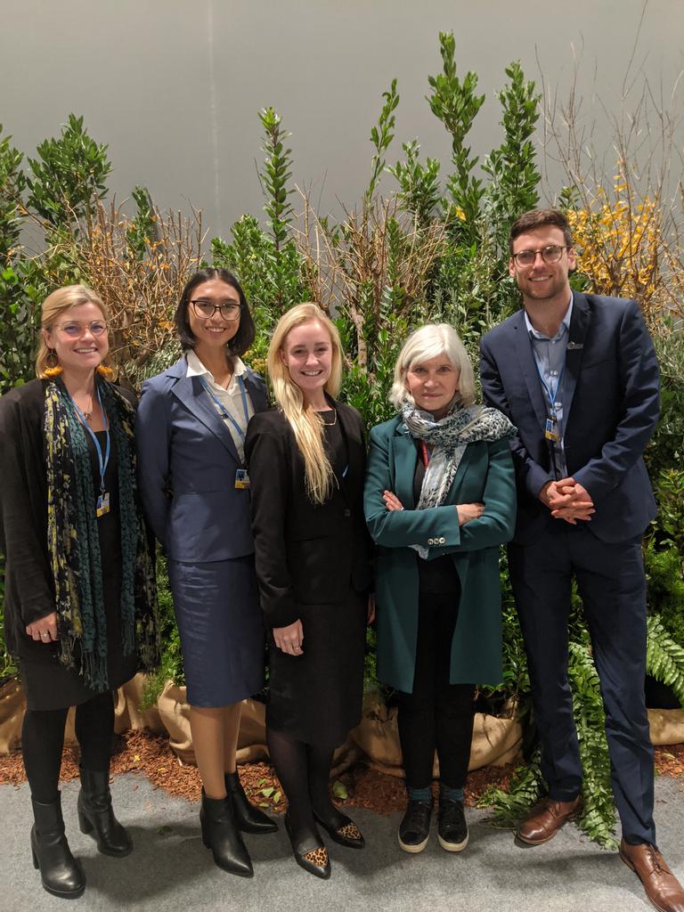 Honoured to meet with <a href="/LaurenceTubiana/">Laurence Tubiana</a> and discuss the role of youth and civil society in representing their countries at the UNFCCC #COP25