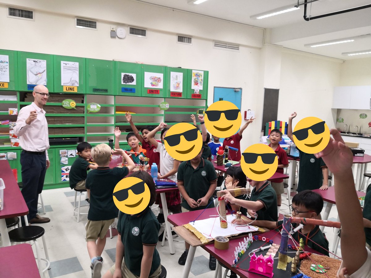 Hosted an Interschool competition (HIS vs Straight int. School) this was as part of my Mad Science CCA, where students tested out their own created hydraulic cranes, with the best two cranes lifting as much weight as 800gr. Very proud of our students. Thanks Tom for the visit.