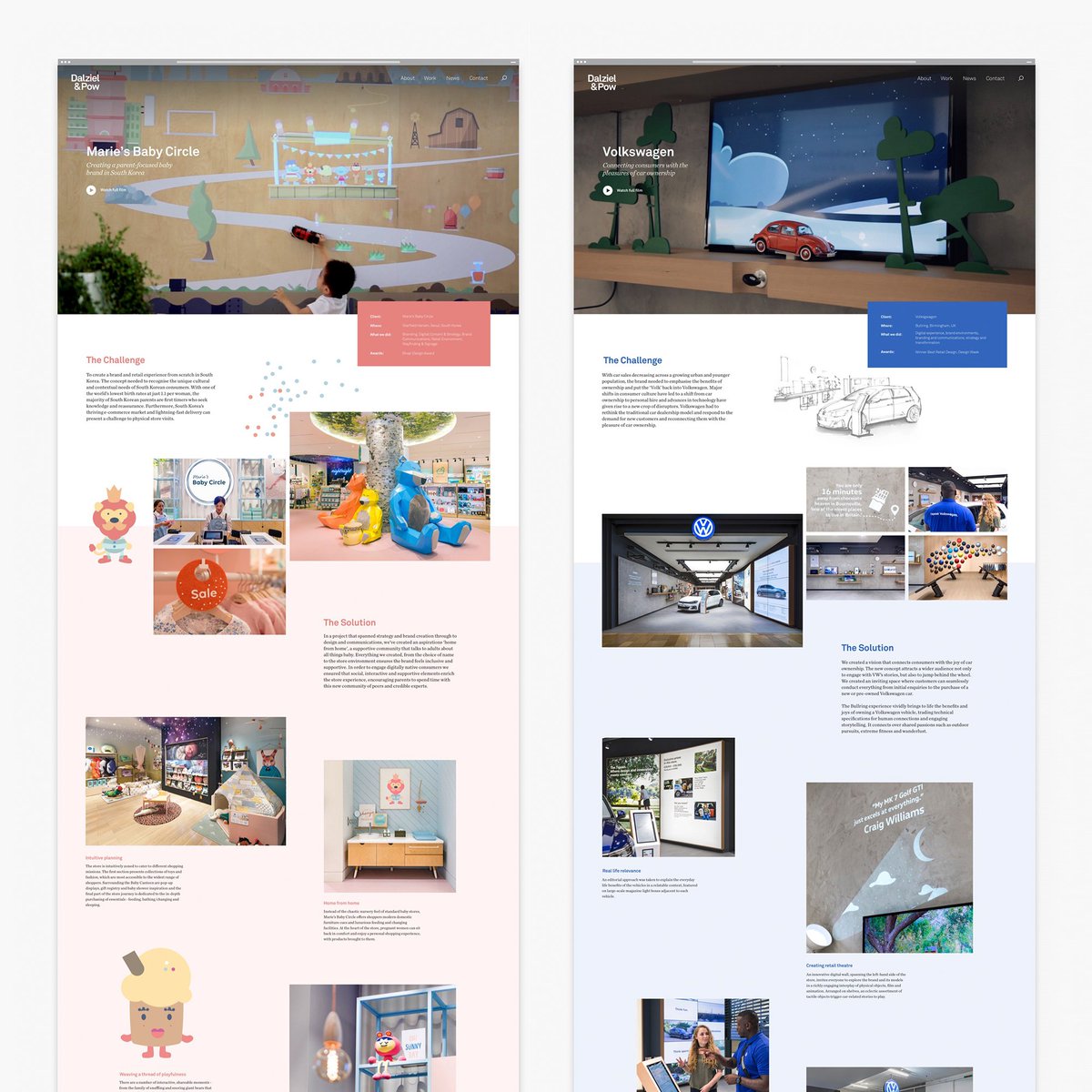 This London-based, independent creative agency not only wanted a website refresh, they wanted to boldly reposition the brand message to reflect their evolving services as Brand Experience experts. Read more onedarnleyroad.com/work/dalziel-p…