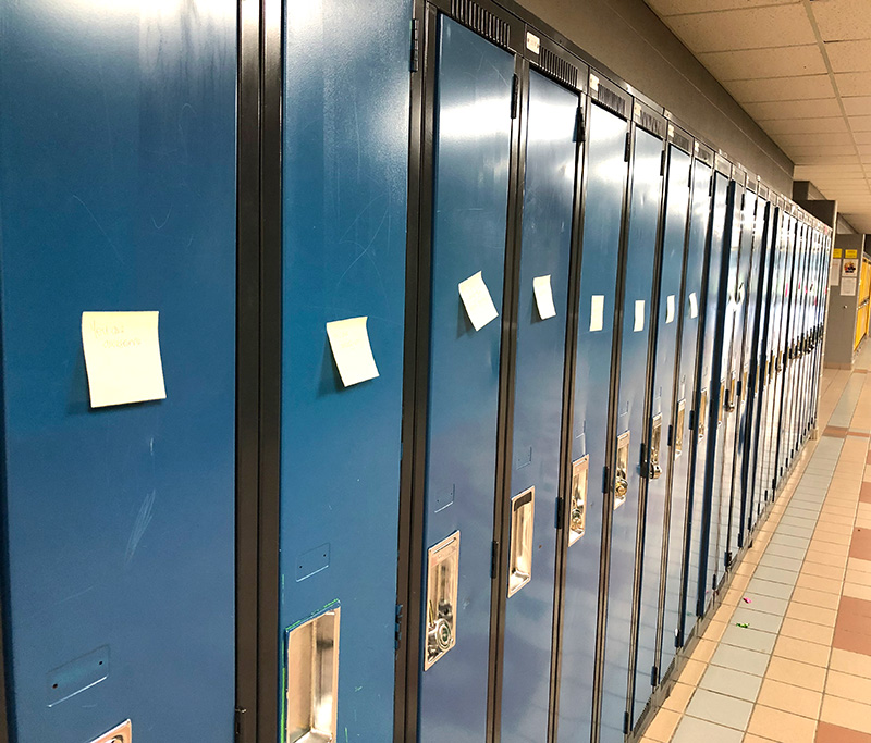 HDCH_Info's tweet photo. Students have been busy spreading messages of love and encouragement to their peers. #whyHDCH https://t.co/JUZPJWvONH