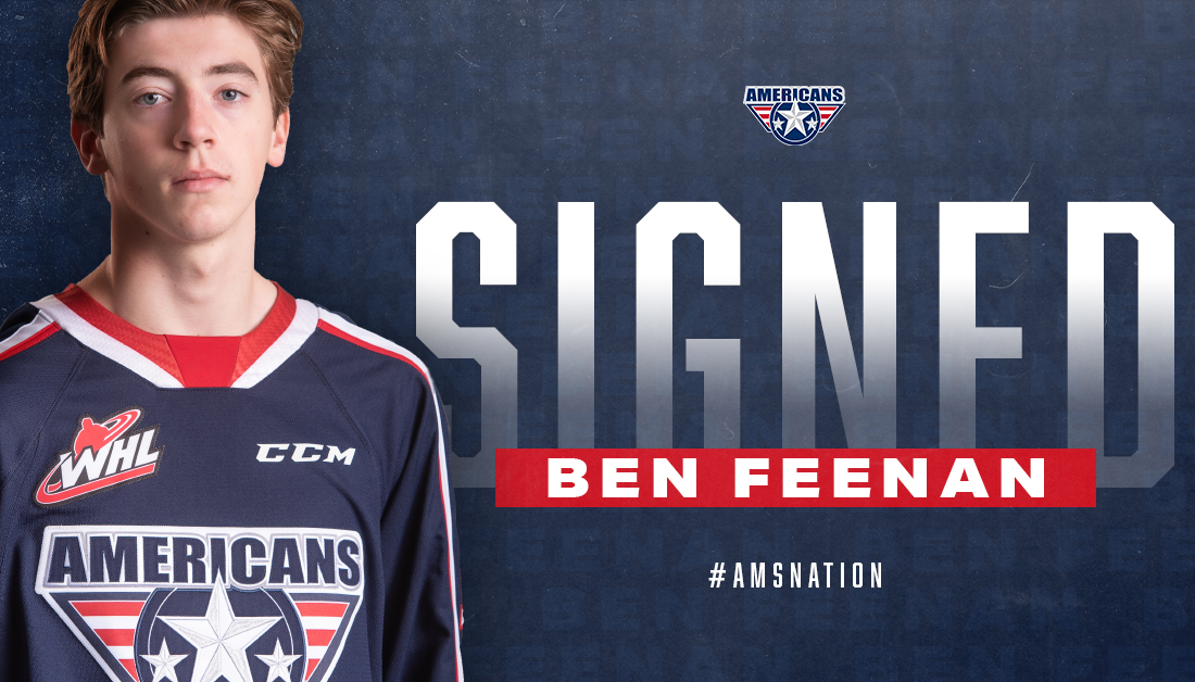 ✍️ | The Americans have signed 2004-born defenseman Ben Feenan to a WHL Standard Player Agreement.

Welcome, Ben! #AmsNation

📰 → bit.ly/36nSOnX