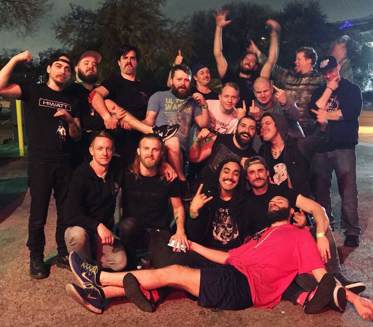 Our faces and tum tums hurt from the amount of happiness and laughter that’s happened this weekend. Thanks to everyone that came out and to the other bands for letting us share the evening with y’all.
<a href="/TheNumber12Band/">The Number Twelve Looks Like You</a> <a href="/MoonTooth1/">Moon Tooth</a> <a href="/steaksauceband/">Steaksauce Mustache</a> <a href="/koningsormusic/">KONINGSOR</a> <a href="/gnarlywerewolf/">GnarWolf</a>