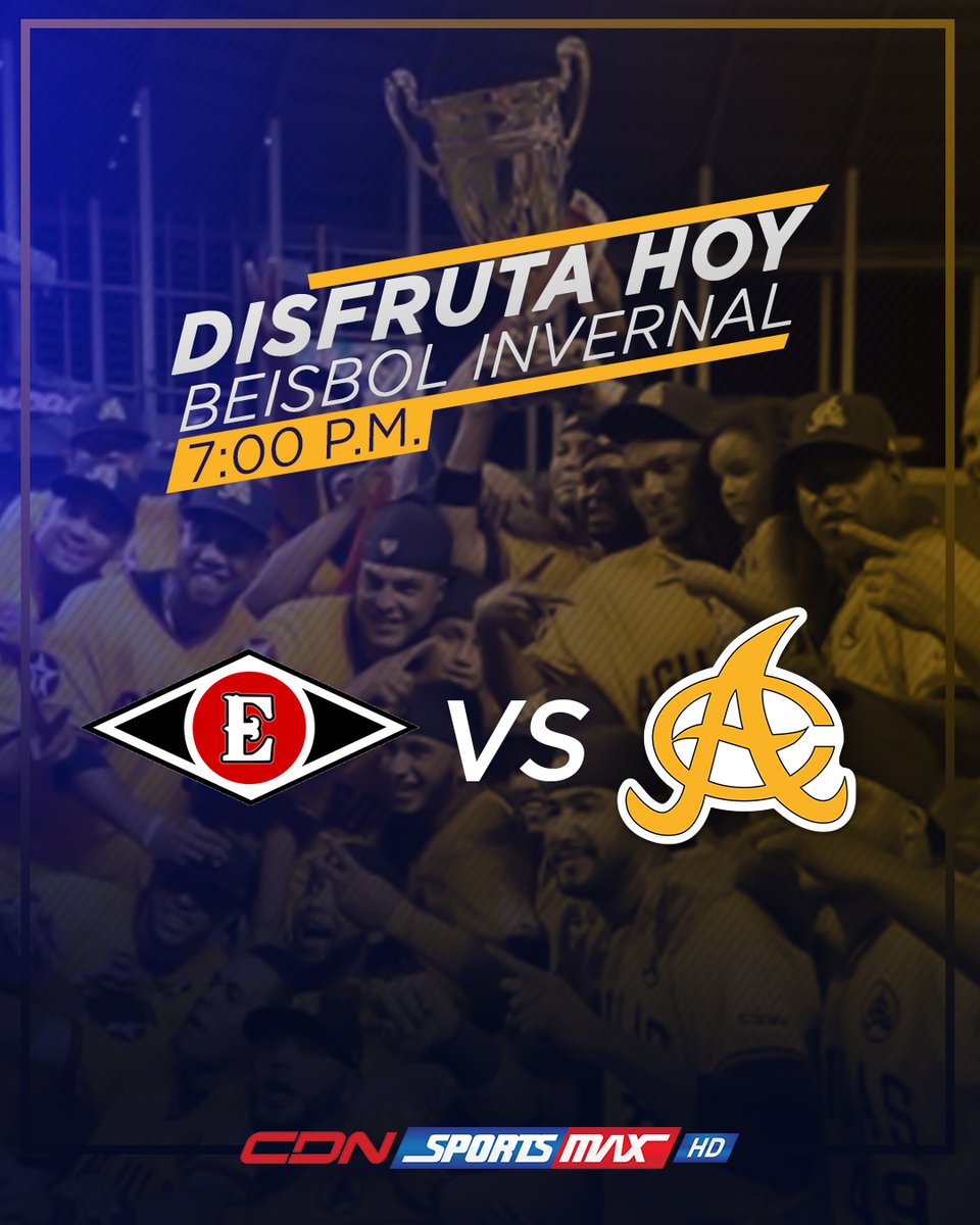 CDNDeportesRD's tweet photo. No te pierdas este martes el partido entre @aguilascibaenas y @EscogidoBBClub por @CDNSportsMax.
¡Sintoniza!
#CDNSportsMax
#Escogido
#ÁguilasCibaeñas https://t.co/0jBlPu94bM