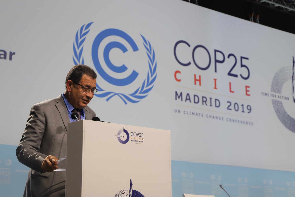 uclg_org's tweet photo. Mohamed Boudra, Presidente de CGLU, llama a 
los gobiernos nacionales a una acción climática conjunta a través de la solidaridad entre territorios y la cooperación entre las diferentes esferas de gobierno.

#COP25 #CitiesAreListening #TiempodeActuar https://t.co/RAasvcWDD5