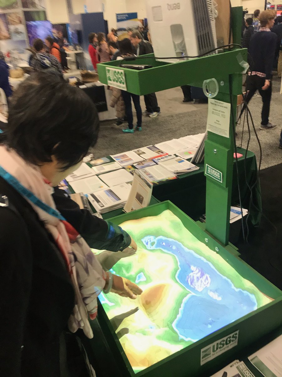 USGS's tweet image. At #AGU19? Be sure to stop by booth #729 and check out our portable #ARsandbox! #science #AGU100 #ucdavis