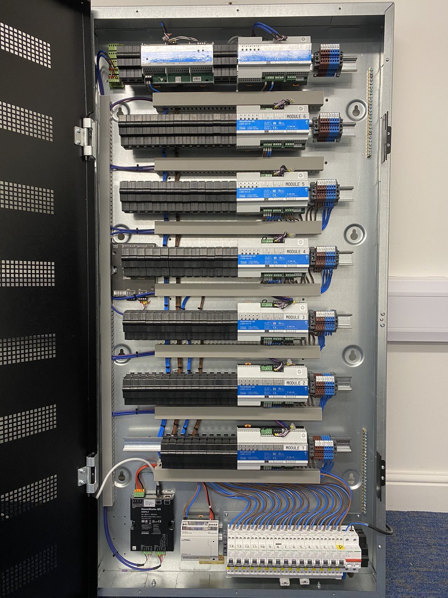 DarkeLtd's tweet photo. @Lutron lighting in @AutomatedTV enclosure ready for installation in private gym controlled by @Crestron https://t.co/1Bq5u73a9X