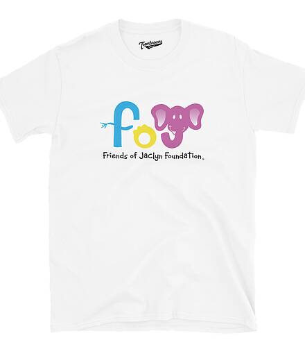 FoJFoundation's tweet photo. Showing our team spirit with @teambrwnapparel Friends of Jaclyn shirts! This amazing company has been an incredible FOJ supporter &amp; great help in spreading FOJ mission &amp; brand. You can buy this FOJ logo shirt &amp; show off your #FOJPride! Adult &amp; youth sizes!https://t.co/kPNzzwAHUY https://t.co/3IN9eagf6u