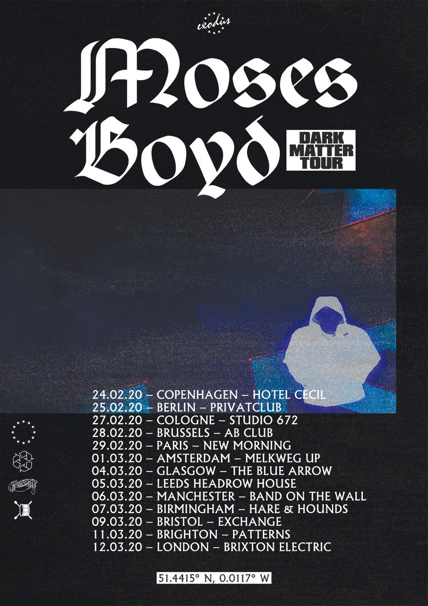 Mosesboyd_'s tweet photo. New album and Tour coming in 2020.... Get your Dark Matter Tickets and vinyl 🏴

https://t.co/uiLRNKu0wq https://t.co/rdBr9CXawN
