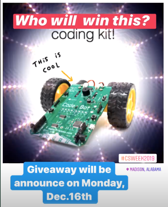 FiriaLabs's tweet photo. We are celebrating 🥳 🥳🎊🎉🥳🎊CS Week big time!
We are doing a GIVEAWAY!! Woo hoo!!
That’s right y’all!! Follow our link on how you could win a HUGE PRIZE 🏆from us!!

#csweek2019 #codingisfun #graduatefromblocks #python #codewithpython https://t.co/I1UA3WYgkD