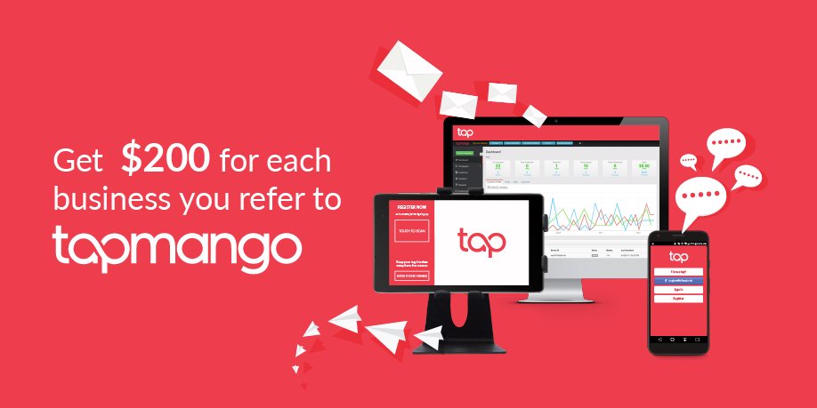 tapmango's tweet image. Calling all TapMango lovers! Refer a business you think would succeed with our loyalty program and get $200 for every business that signs up. Promo ends December 31st so get those referrals in!