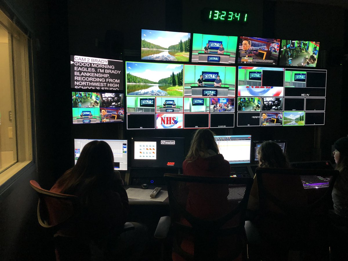 EGLtvEHS's tweet photo. Thanks @nhstv for the learning opportunity. We had so much fun taping our show with your amazing equipment. @cmpnisd @NisdCTE @EatonHighSchool https://t.co/UHvxrlrq93