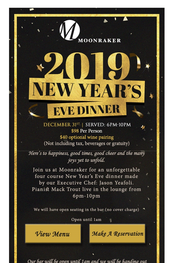 Make Your Last Meal in 2019 Count! bit.ly/2RBqAC5