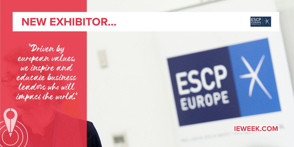 IeweekInfo's tweet photo. New Exhibitor!! @ESCP_bs will be with us in London and they're coming on our UK school roadshow too!

ESPC create business leaders around the world. With campuses in Berlin, London, Madrid, Paris, Turin and Warsaw.

Book your FREE tickets at https://t.co/Wzf4YSLERq

#ieweek https://t.co/u3J6OE0hv3