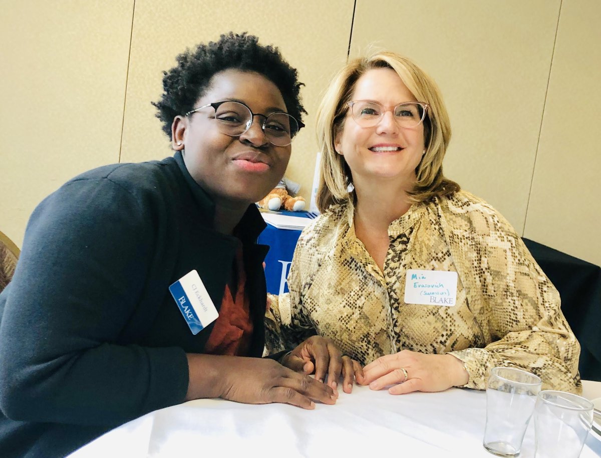 Great to see current, past, and prospective Blake parents and alumnae at Blake's annual UMN lunch on Monday. Dion Crushshon, Dir of Global Programs, discussed Blake's innovative and exciting work in this area. Thanks to Dr. Bronagh Murphy for hosting! @lifeatblake #loveblake