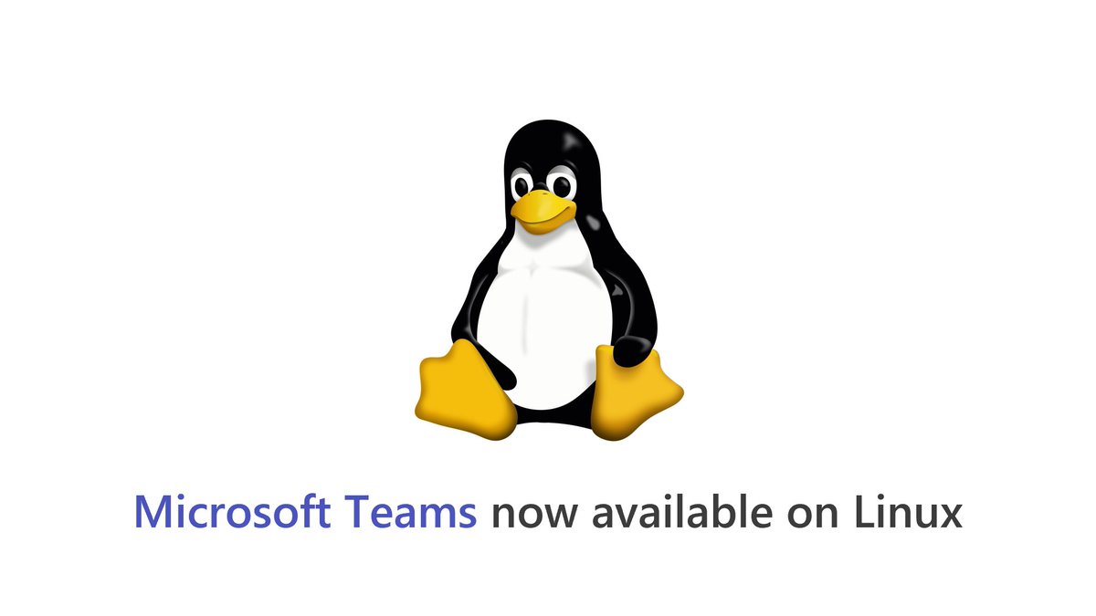 MicrosoftTeams's tweet image. #MicrosoftTeams is now available for #Linux users – in public preview today! msft.it/6015TVxb1