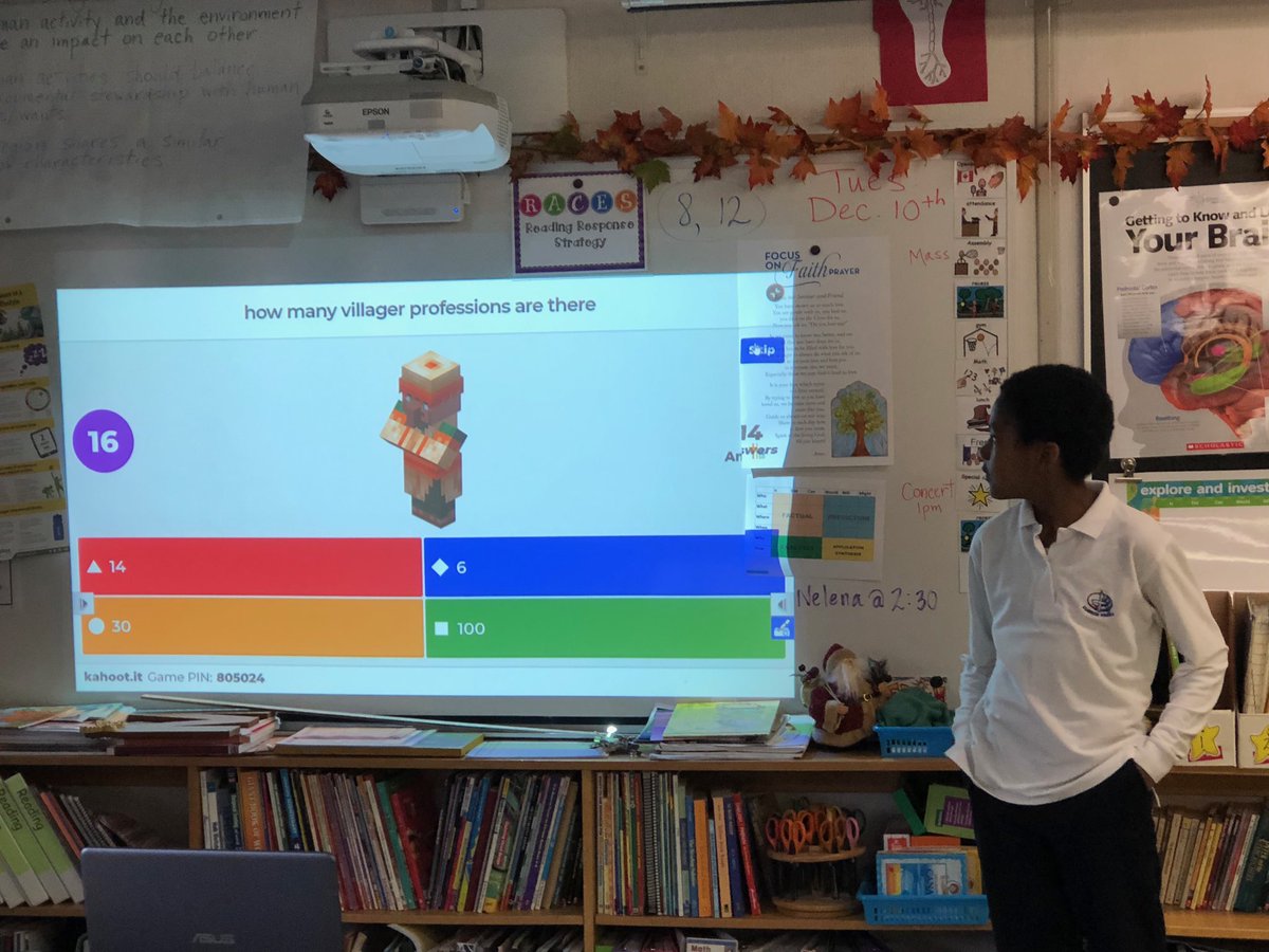 MeredithClass's tweet image. When the students teach the teacher.....using a VERY tricky “video games Kahoot!” I came in....last. By, hey, mistakes are how we learn! 🤷‍♀️ ⁦@GAngelsMilton⁩ ⁦@HCDSB⁩ #growthmindset