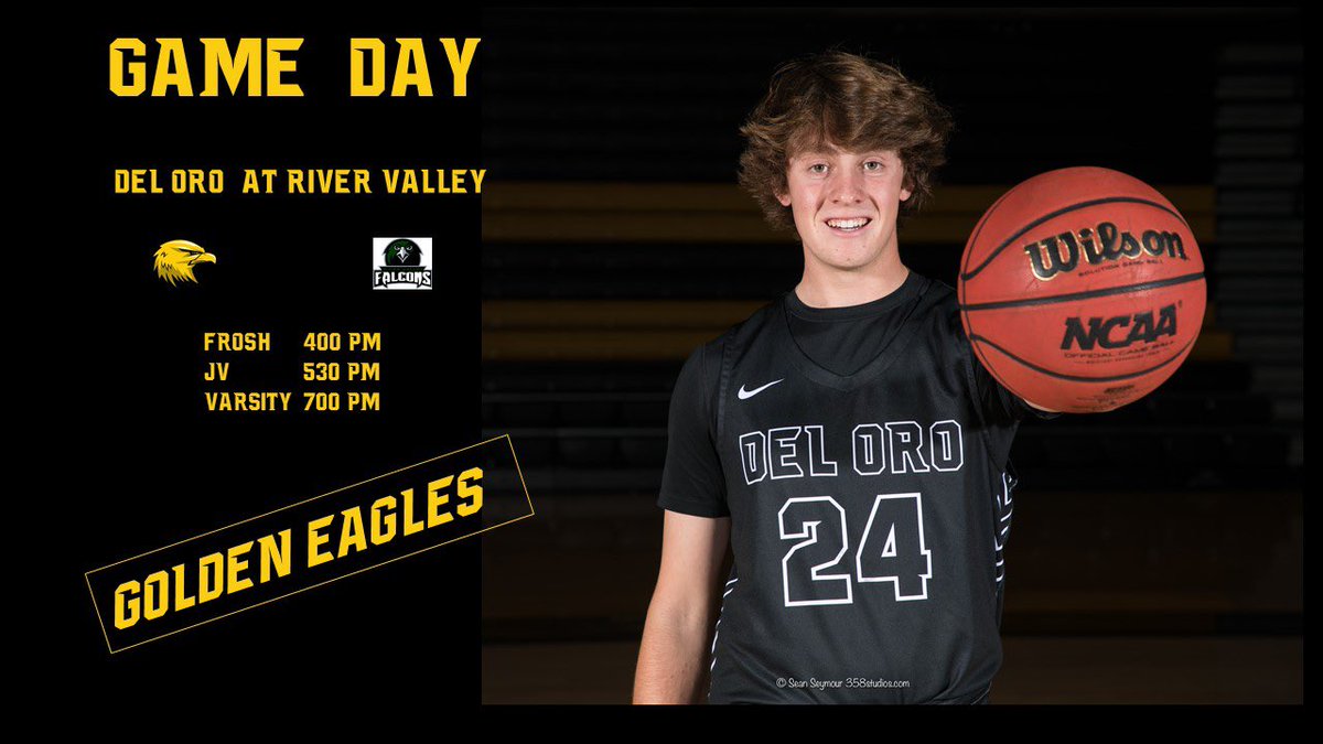 DelOroHoops's tweet photo. Triple Header Tuesday! All three levels in action on the road as the Golden Eagles take on the Falcons of River Valley. @deloroathletics @cameronsalerno1 @cifsjs @SacMaxPreps @NMPecoraro #delorobasketball https://t.co/IetWmYQiHM