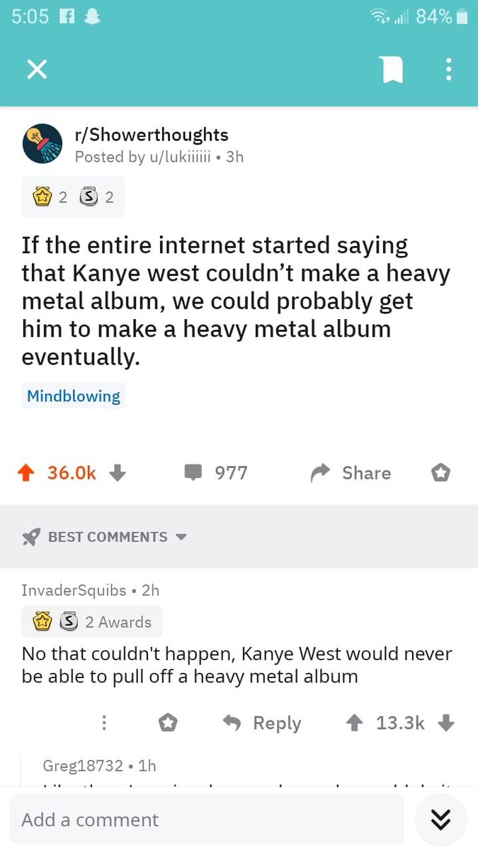 ShdyDreOfficial's tweet photo. @kanyewest  make a heavy metal album! https://t.co/fTIw8u4r0z