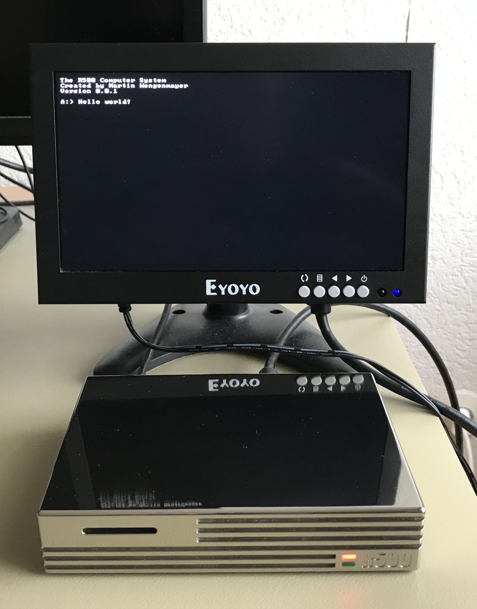 Welcome the R500, my hardware pet project. It's a WIP  #RISCV desktop computer with CNC milled Titanium Gr. 5 case, #Xilinx Artix 7 FPGA, 64MB SDR SDRAM, classic 5-stage RV32I core, HDMI out,… No real OS yet! Just bare metal text output. Still looong way to go.  #RISC_V <a href="/risc_v/">RISC-V International</a>
