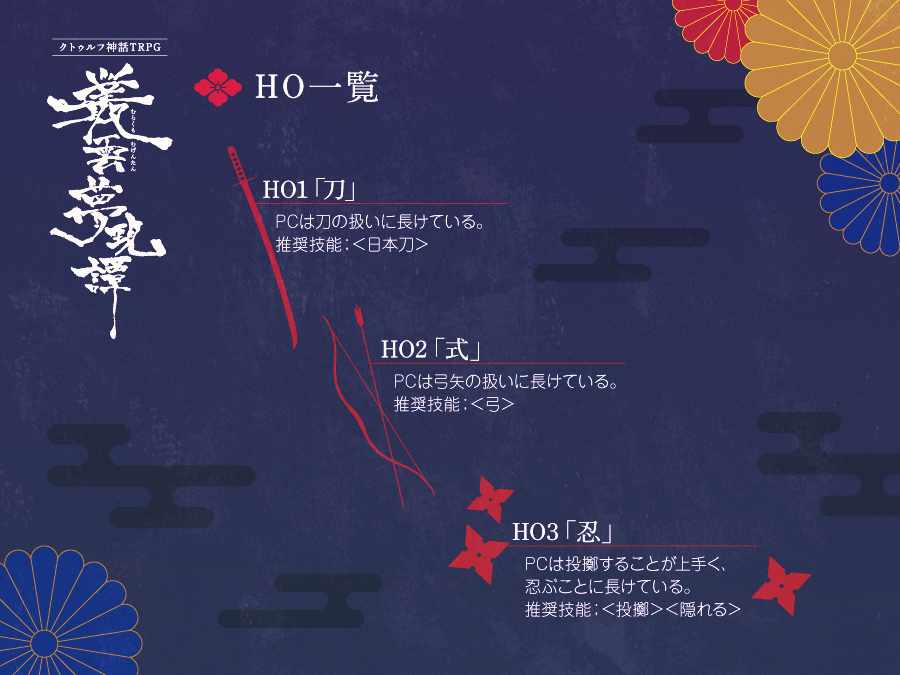 エチル 戦闘しまくる3人固定の和風シナリオ