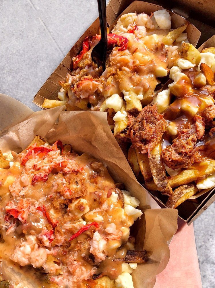 SudburyPoutine's tweet photo. Lobster and pulled pork poutine 🤤🤤#sudburypoutinefest #sudbury #poutine #lobsterpoutine #pulledporkpoutine #foodie #fries #gravy #cheesecurds #sudburyeatz #savoursudbury #sudburytourism #downtownsudbury #sudburyevents #sudburyeventscalendar https://t.co/QGuyJhi5PB