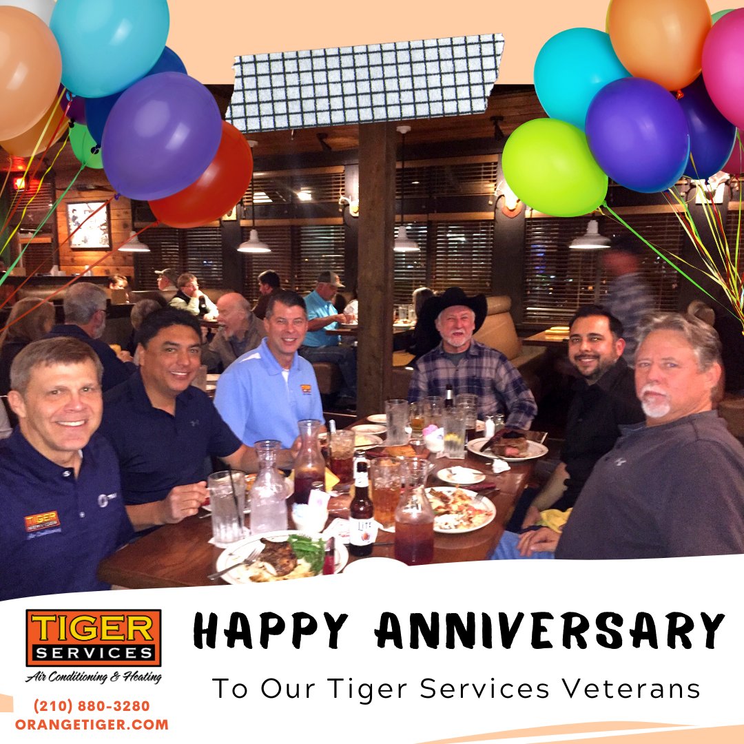 TigerServices's tweet photo. It was great celebrating our Tiger Services team's anniversaries! We're so thankful for each and everyone of our staff.

https://t.co/NULjK8k6IT (210) 880-3280 #TigerServices #Team #appreciationpost #staff #sanantonio #texas #HVAC #AC #crew #anniversary https://t.co/EXl9XBIjWP