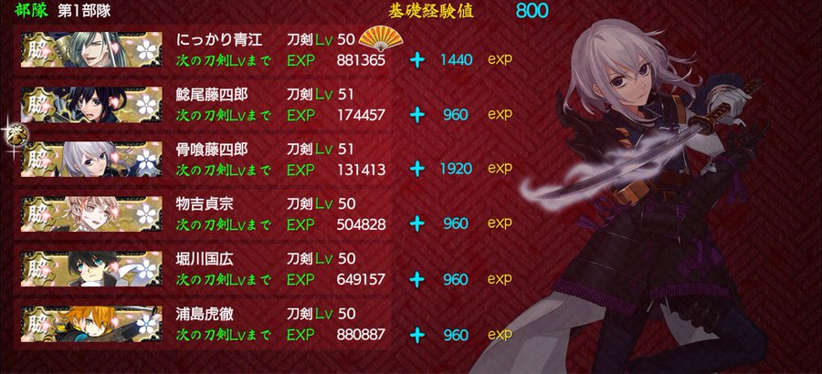 刀剣乱舞極でおすすめ脇差は 各ステータスを徹底比較 この刀が一番 気ままに