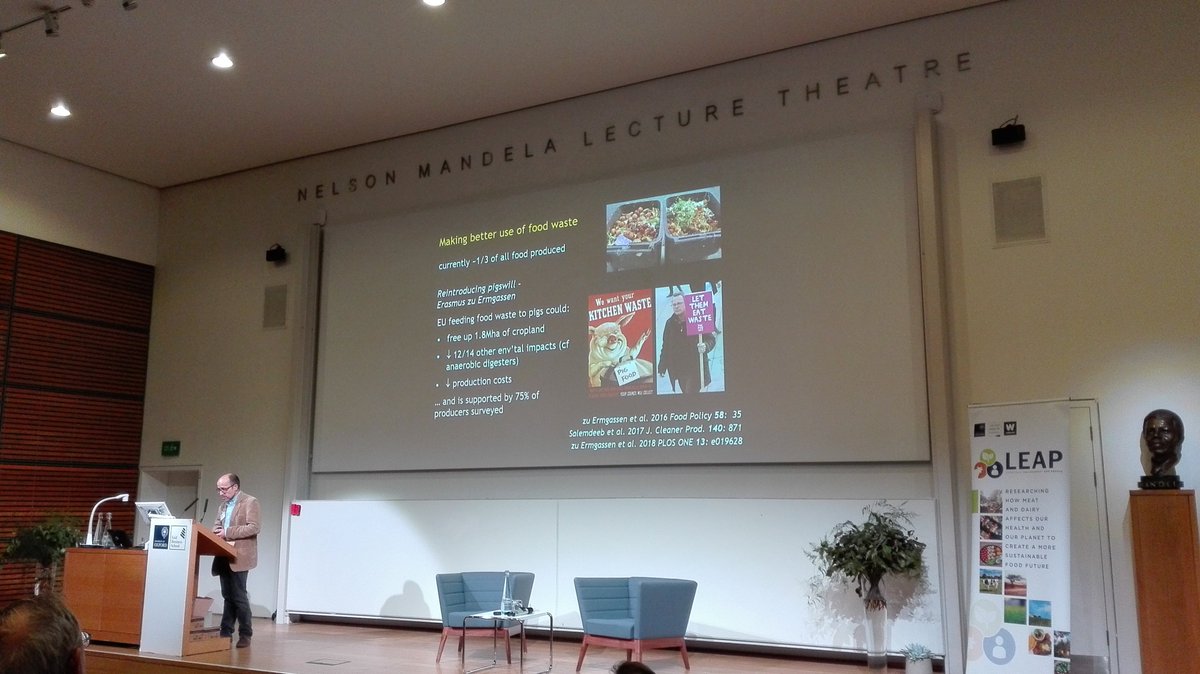 erasmuszu's tweet photo. Chuffed to see Andrew Balmford present our work on sustainable animal feed at the #oxLEAP19 conference. Modern systems for recycling food waste as swill is a potential win-win for farmers & the environment https://t.co/2bOwsaKT4O