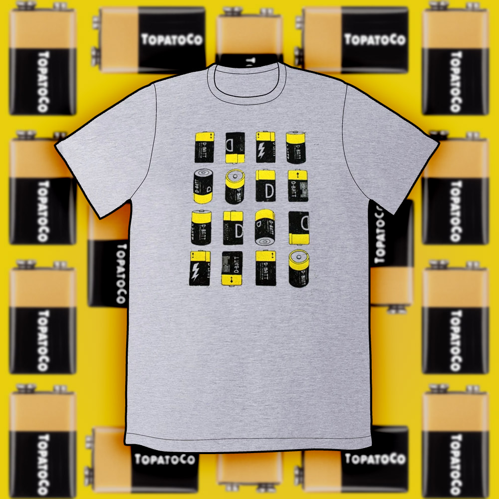 16 d-batteries tee shirt