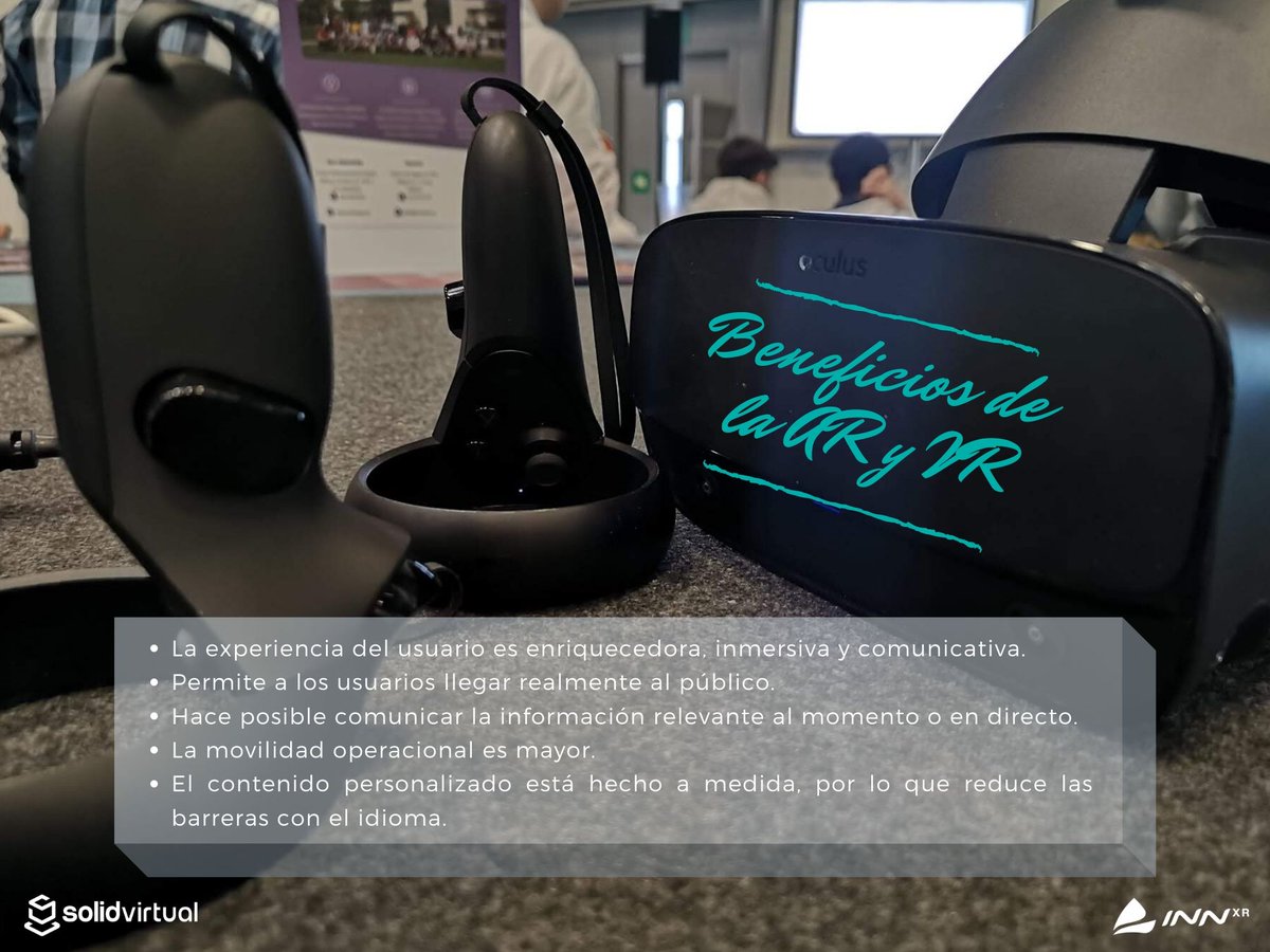 solidvirtual's tweet image. La #VR y #AR pueden ayudarnos en nuestros puestos de trabajo ya que ofrecen unos beneficios de gran ayuda para los trabajadores y las empresas. 

                 ----

VR and AR can help businesses because they offer some useful benefits for the workers and also the companies.