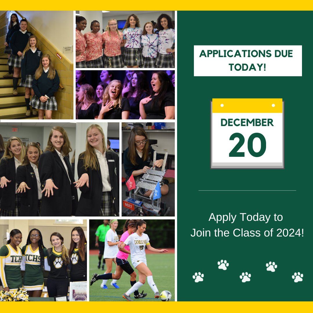 TCHS_Balt's tweet photo. Today is the day! Be sure to submit your Admissions Applications by the end of the day! 🐻 #FutureCub
Apply now at the link in our bio! https://t.co/hXWsgkFukG