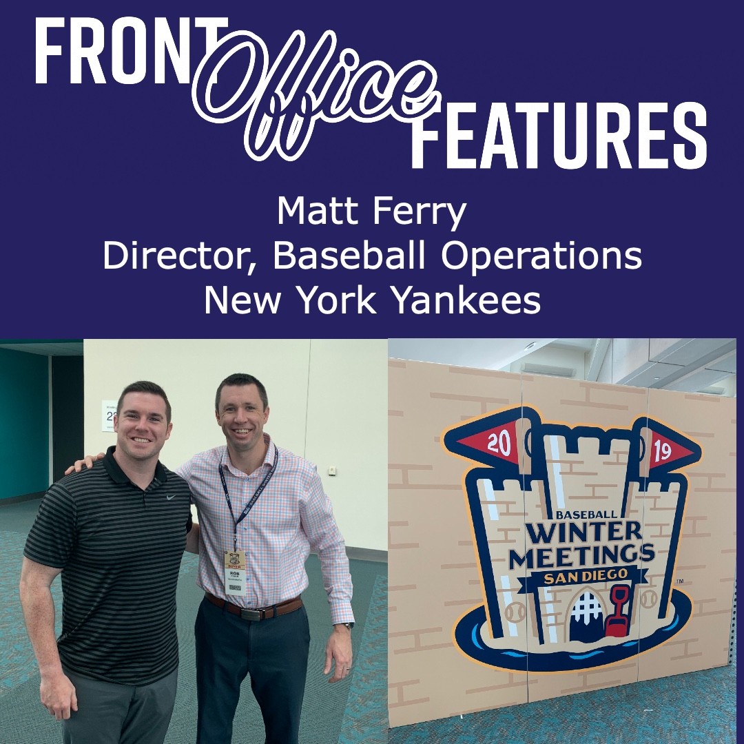 FOFeatures's tweet photo. NEW PODCAST! We are LIVE from the @PBEOJobFair in San Diego. Today we talk with Matt Ferry, Dir. of Baseball Ops for the @Yankees. Great listen to see how Matt got his start. And of course, Matt is a @SpfldCollege alum.

🎙️- https://t.co/DJPu9FSdmd https://t.co/Uu2I3hlnR9