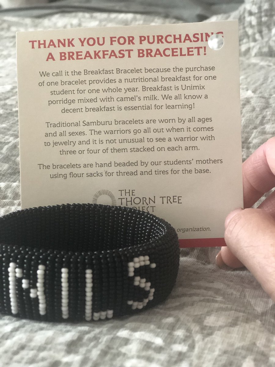 nrbishop's tweet photo. 💜💜💜 my breakfast bracelet @nilslofgren @azsweetheart013! Needed to #feelthespirit and love today. @ThornTreeProj #thorntreeproject #giveback https://t.co/gjkyymh2Bo https://t.co/8BbUo29jwD