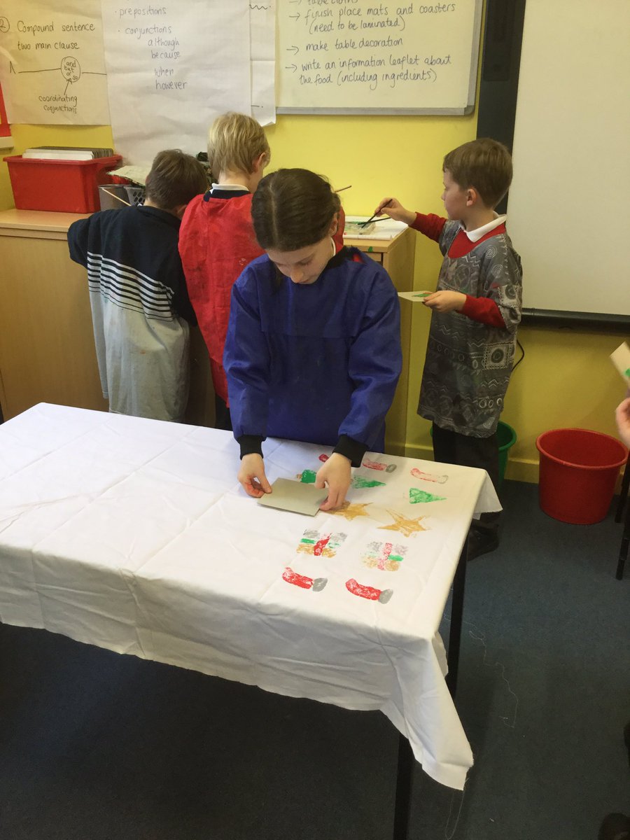 ssj_school's tweet image. Printing our table cloths ready for our tea party on Thursday. #repeatedpattern