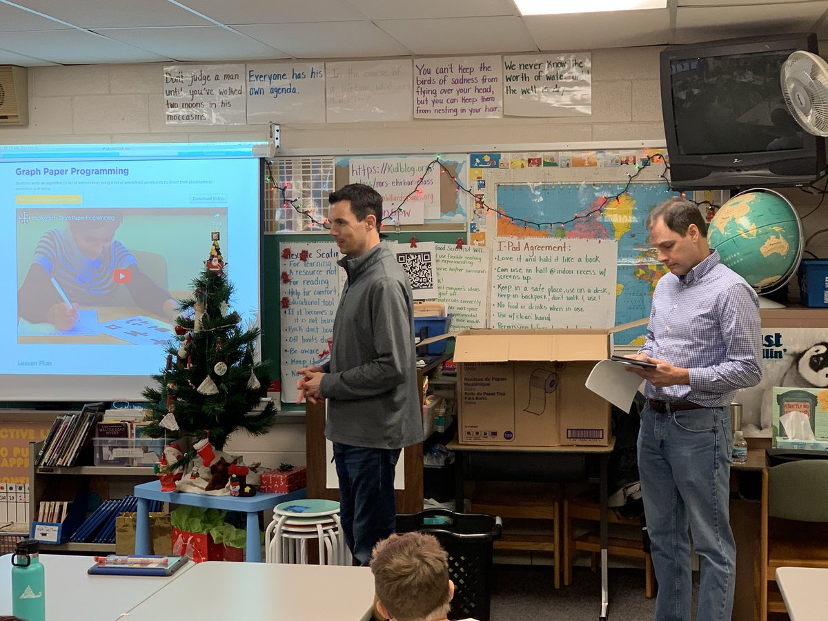eglane66's tweet photo. Cardinal Health partners, Chris and Eric, back @AveryGators1 to help  5th graders build coding skill!  Today, writing algorithms for partners to create graph paper drawings. @MHall_Gators @JenniferEhrbar @BryantsMinions #passionforgrowth @cardinalhealth https://t.co/OgdOUNJ4Wj