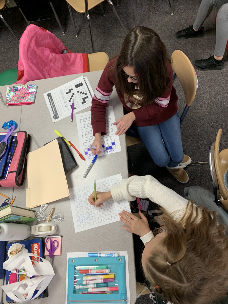 eglane66's tweet photo. Cardinal Health partners, Chris and Eric, back @AveryGators1 to help  5th graders build coding skill!  Today, writing algorithms for partners to create graph paper drawings. @MHall_Gators @JenniferEhrbar @BryantsMinions #passionforgrowth @cardinalhealth https://t.co/OgdOUNJ4Wj