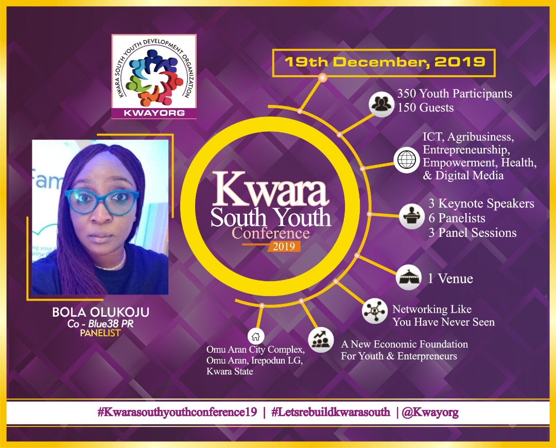 elemoshoridwan2's tweet photo. Meet @bolaolukoju is one of our panelists, she is a top-performing Communications Director with over 13 years of experience in various industries, highly skilled in Public relations, Digital marketing, and Brand management.
    #KwaraSouthYouthConfrence19 https://t.co/xKWzdvbTZh