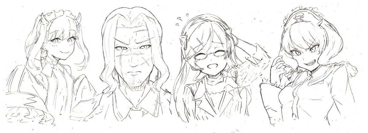 深夜のガンストらくがき部
普段あんまり描かないキャラを 