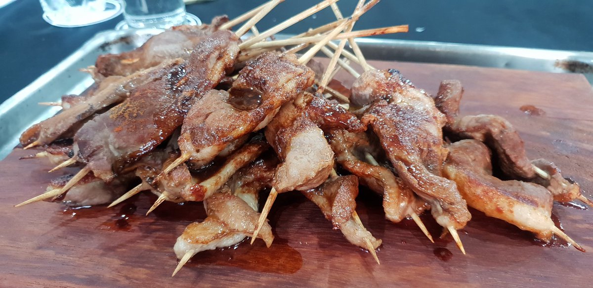 Having a wee bite of duck, rubbed with soy, honey and paprika then grilled in the oven... #SoTender at @GuvonAcademy  in Honeydew with @TheCheff_SA @MarupingPinky @MonaLisaMkhize 
@khusi01